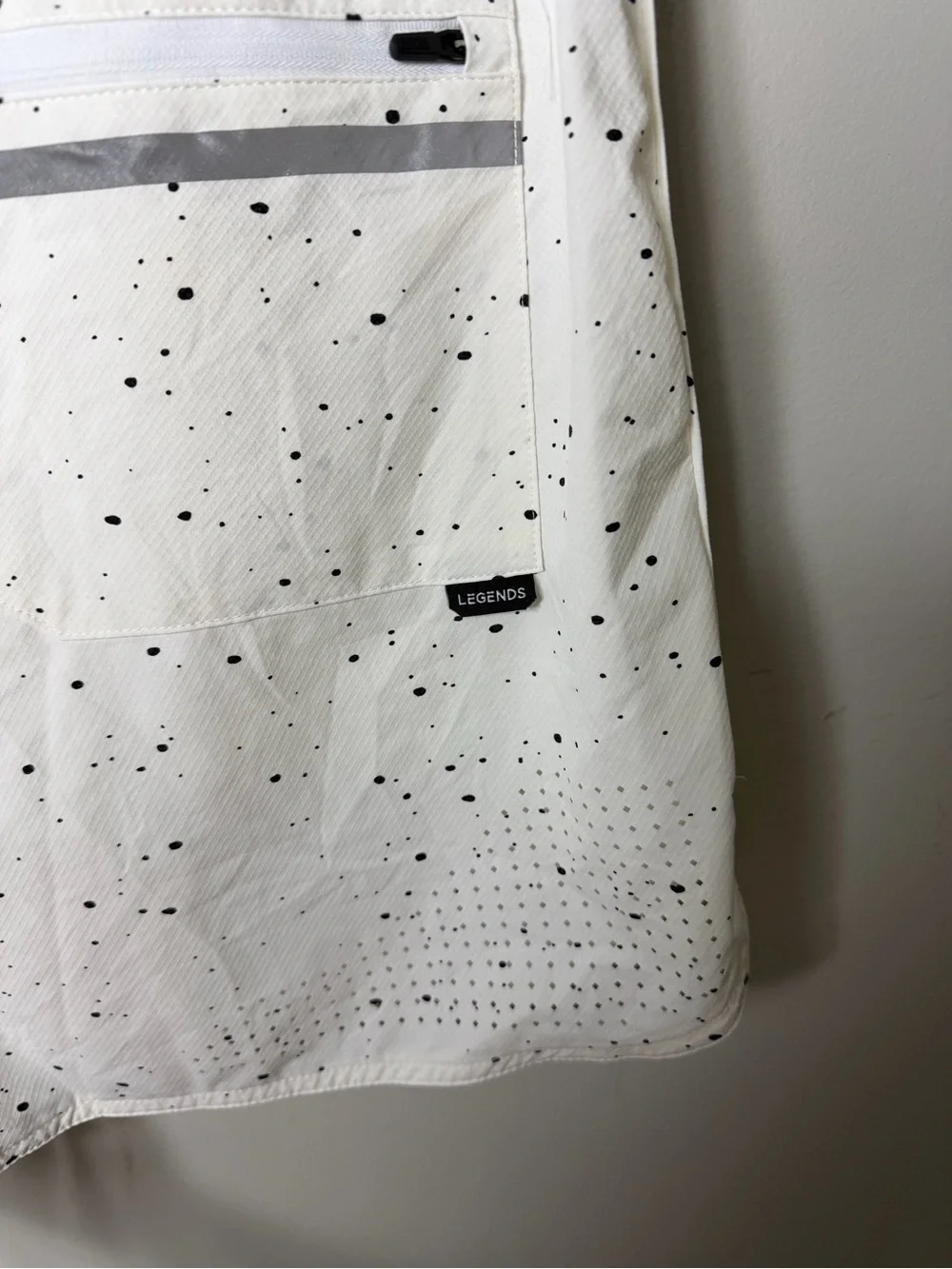 Legends Men’s Luka Shorts Athletic Black White Splatter Size XL *509